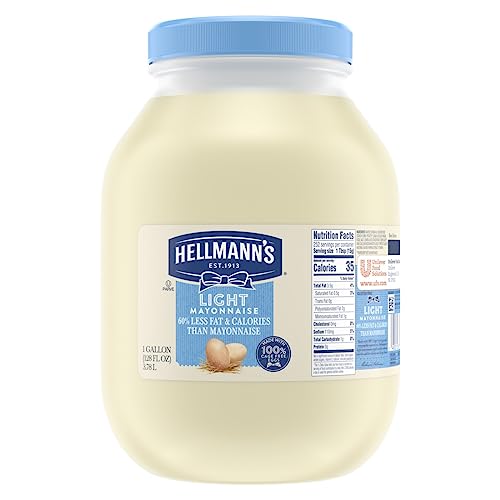 HELLMANN'S Light / 128 Ounce (Pack of 4) / 4 Mayonnaise