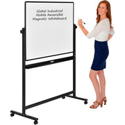 Global Industrial 75"W x 69"H / White / Industrial Dry Erase Boards