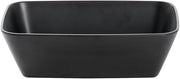 HUBERT Soft Square Serving Bowl Black - 10 1/2"L x 6 1/2"w x 3 1/10"H