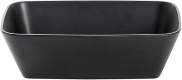 HUBERT Soft Square Serving Bowl Black - 10 1/2"L x 6 1/2"w x 3 1/10"H