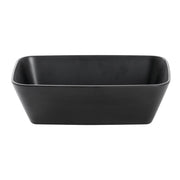 Soft Square Serving Bowl Black - 10 1/2"L x 6 1/2"w x 3 1/10"H by HUBERT – 10.5 inches, Melamine, Black, Model M2340-BLACK