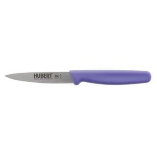 Stainless Steel Paring Knife with Purple Polypropylene Handle - 3 1/2"L Blade by HUBERT – Stainless Steel, Silver, Model 191538027116
