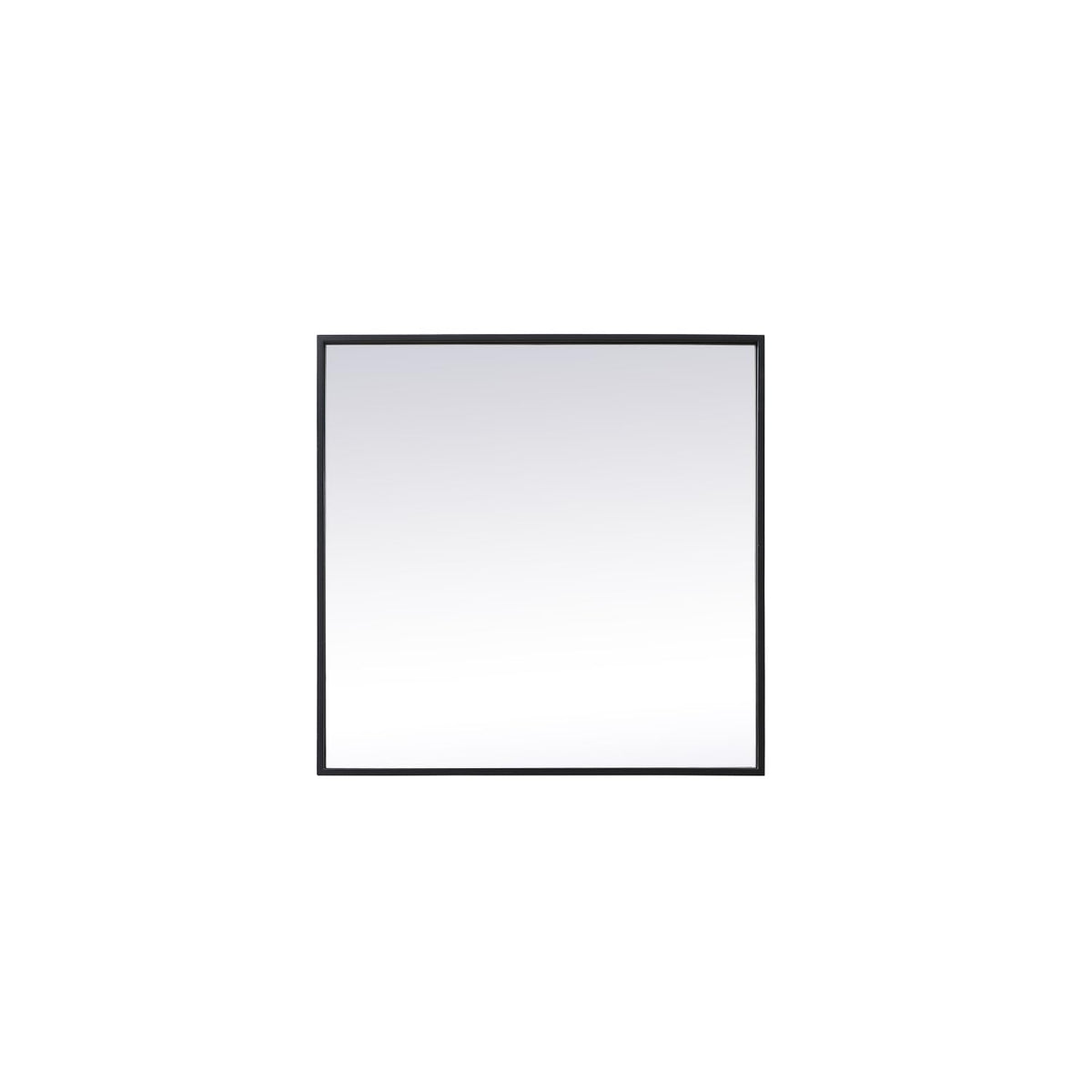 Elegant Decor Black / 24"L x 24"W / Modern Wall-Mounted Mirrors