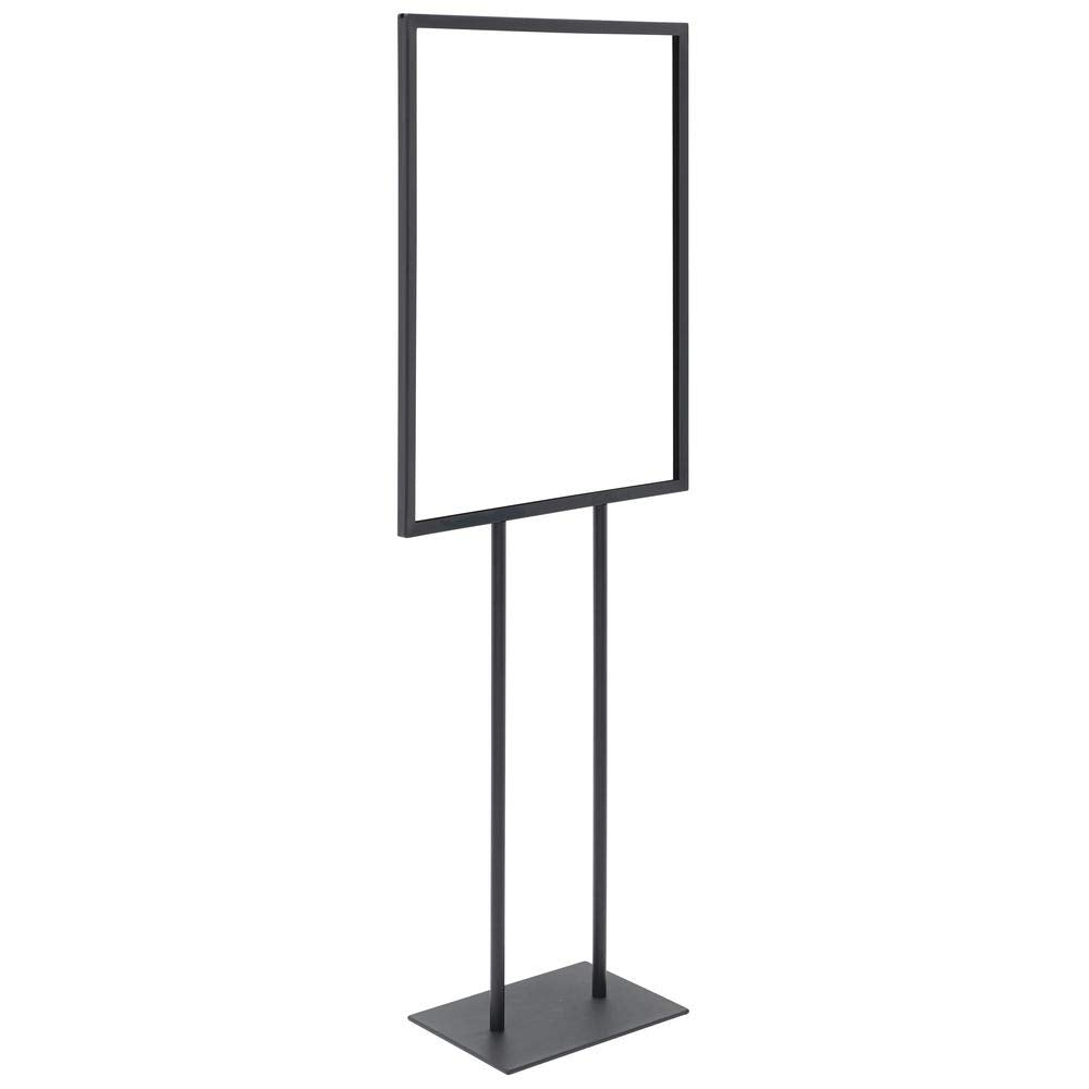 Floorstand Black Metal Sign Holder 22 x by Retail Resource – Metal, Model 05-005MB