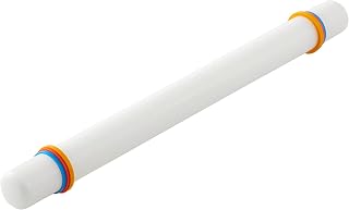Wilton Large Fondant Rolling Pin with Guide Rings, Tiered Cakes, 20 in.