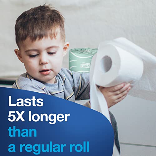 Tork 4 x 800 wipes + 96 x 500 Sheets / 3200 / Wipe Jumbo Rolls + Toilet Paper Bundle Paper & Plastic