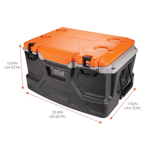 Ergodyne 48-Quart / Orange and Gray / Industrial Hard Sided Cooler - 48 qt Coolers