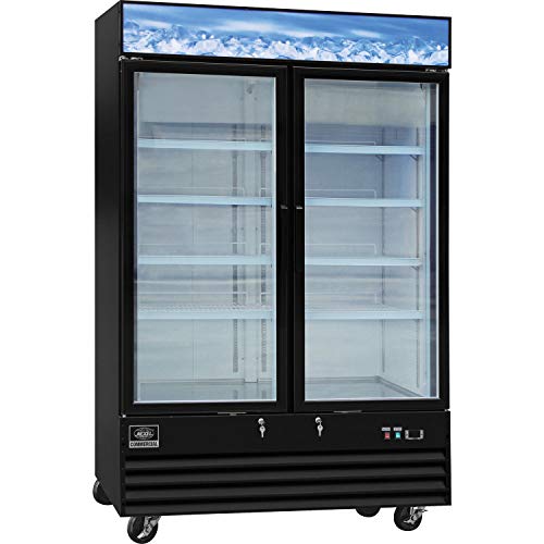 2 Door by Global Industrial – 53-1/8"W x 31-7/8'D x 79-3/8"H, 45.0 cubic_feet, Model Merchandiser Freezer