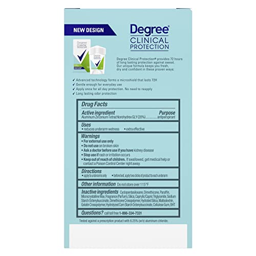 Degree Floral / 1.7 Ounce (Pack of 1) / White Antiperspirant Deodorant