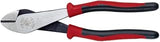 KLEIN TOOLS J228-8 Pliers, Made in USA, Diagonal Cutting Pliers with Dual-Material Journeyman Handles, Short Jaws and Beveled Cutting Edges, 8-Inch