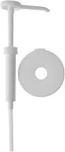 TableCraft 662110NT Economy Pump (662), 1 oz., 9" dip Tube, NT110MM snap top with Hole, Dishwasher Safe, Plastic, White