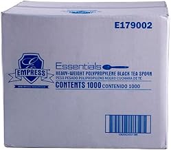 E179002 Empress Heavy Weight Teaspoon Polypro Black, Dense Pack 1000 / cs