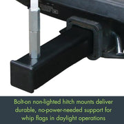 Checkers Hitch Mount / Black / For Any Size Pole Hitch Mounts