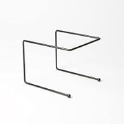 12" Square Pizza Stand - 7"H, Rubberized Steel, Black