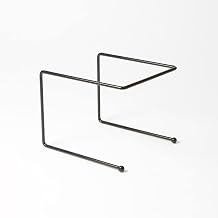 12" Square Pizza Stand - 7"H, Rubberized Steel, Black