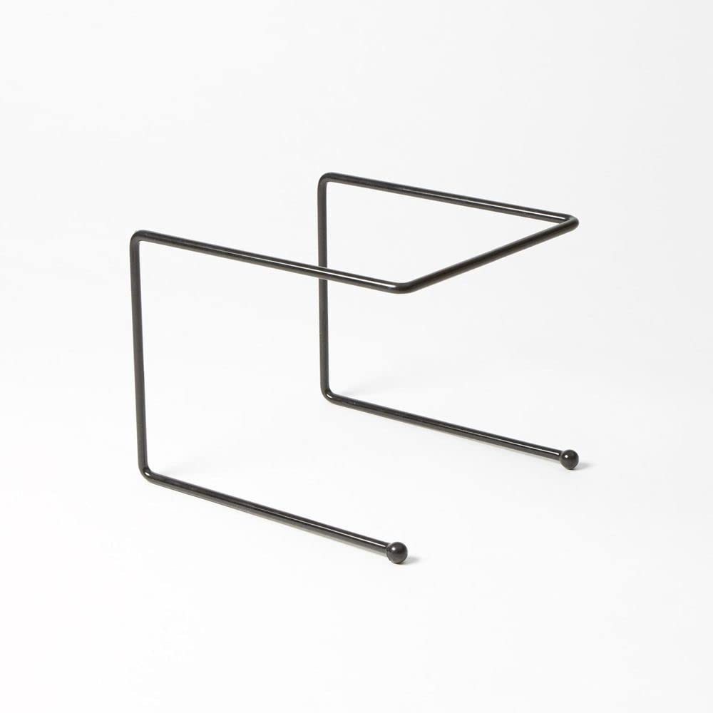 12" Square Pizza Stand - 7"H by American Metalcraft – Steel, black, Model RSB307