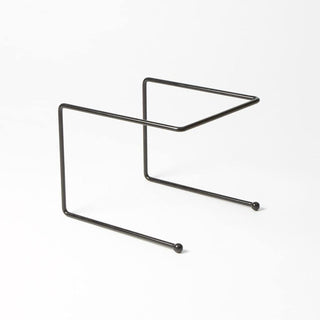 12" Square Pizza Stand - 7"H by American Metalcraft – Steel, black, Model RSB307
