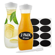 Stock Your Home 2 / 32 Ounce / White Lid Carafes