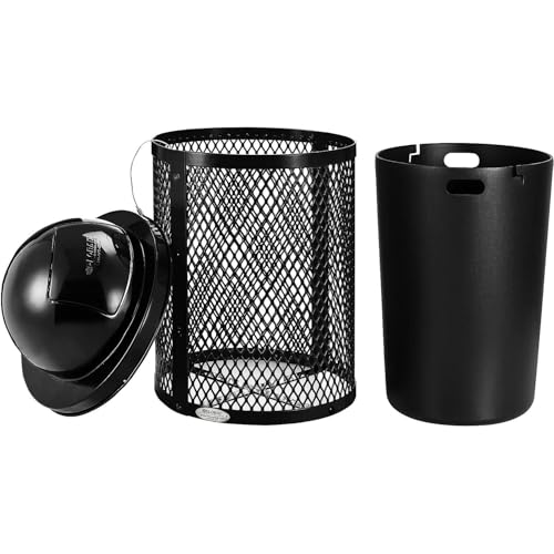 Global Industrial Black / 36 Gallon / Industrial Trash, Recycling & Compost