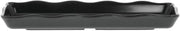 G.E.T. Bake Brew Black Melamine Tray - 14"L x 5 1/2"W x 1 1/4"H