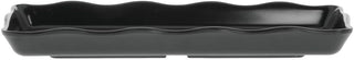 G.E.T. Bake Brew Black Melamine Tray - 14"L x 5 1/2"W x 1 1/4"H