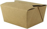 PacknWood Kraft Meal Box | Disposable Storage to Go Packaging | Heavy Duty Kraft Take Out Food Containers | Recyclable Lunch Meal Food Boxes - 25oz (L: 5.1in” W: 4.1in” H: 2.5in”) - 450 Pcs