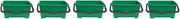UNGER QB220 6 gallon Pro Bucket Fits 18" Washer, Green with Black Handle (5-(Pack))