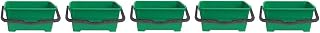 UNGER QB220 6 gallon Pro Bucket Fits 18" Washer, Green with Black Handle (5-(Pack))
