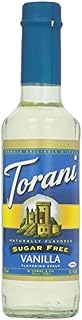 Torani Sugar Free Syrup, Vanilla, 12.7 Ounce