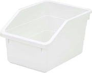 QUANTUM STORAGE SYSTEMS B2282628 7.5 x 10.25 x 6 in. Heavy Duty Plastic Nesting Storage Bin, White