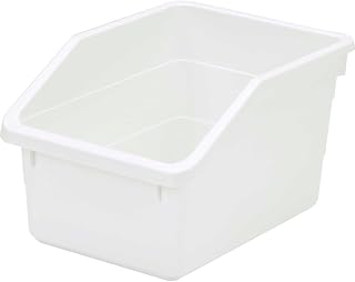QUANTUM STORAGE SYSTEMS B2282628 7.5 x 10.25 x 6 in. Heavy Duty Plastic Nesting Storage Bin, White