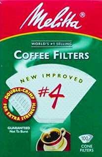 Melitta 624102 #4 White Coffee Filters 100 Count, 9 pack