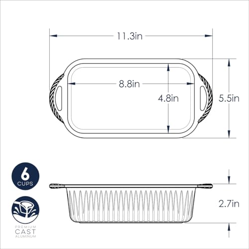 Nordic Ware Classic Loaf / Green / 6.0 cups Loaf Pans