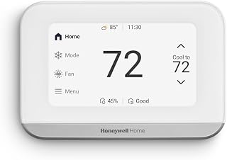 Honeywell Home X7S Smart Wi-Fi Programmable Thermostat, White | Humidity Monitoring, 4.3" Customizable Touchscreen Display, Sensor Feature, Energy Star, Works w/Alexa, Matter, Apple, Google