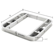 Aluminum Pallet Dolly with Tilt Rollers by Global Industrial – Aluminum, Silver, Model 800500