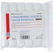 Henry Schein Conforming Stretch Gauze Bandage, 3" x 4.1Yd, 8-Ply, 12 Ct