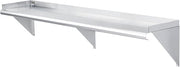 Global Industrial Wall Mount Shelf with 1-1/2" Lip 18 Gauge 430 Stainless Steel 60"W x 12"D