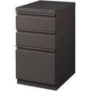 20" Deep Box/Box/File Mobile Pedestal by Hirsh Industries – One Size, Cotton, Clear, Model 19354