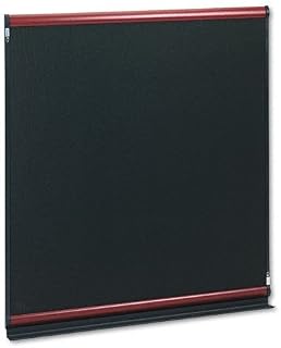 MB04D2 Quartet Modular Dry-Erase Board, Mesh/Foam, 48 x 48, Black/Gray, Mahogany Frame