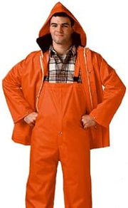 TINGLEY S63219.MD Comfort-Tuff Blaze Orange Jacket/Bib Overall Complete Rainsuit, Medium - Quantity 12
