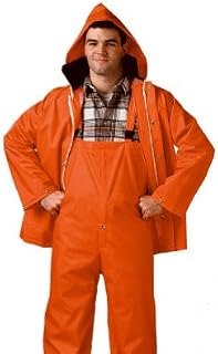 TINGLEY S63219.MD Comfort-Tuff Blaze Orange Jacket/Bib Overall Complete Rainsuit, Medium - Quantity 12