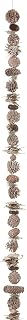 4ft 11in Pinecone & Pine Artificial Garland -Whitewashed (Pack of 8)