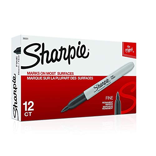 Sharpie 1 Count (Pack of 72) / Black / Permanent,Fine Permanent Markers