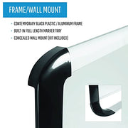 MasterVision Black Frame / 96"W x 48"H / Porcelain Dry Erase Boards