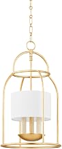 Mitzi H871703-VGL Delia - 3 Light Lantern 21.5 inches Tall and 12.25 inches Wide - Vintage Gold Leaf