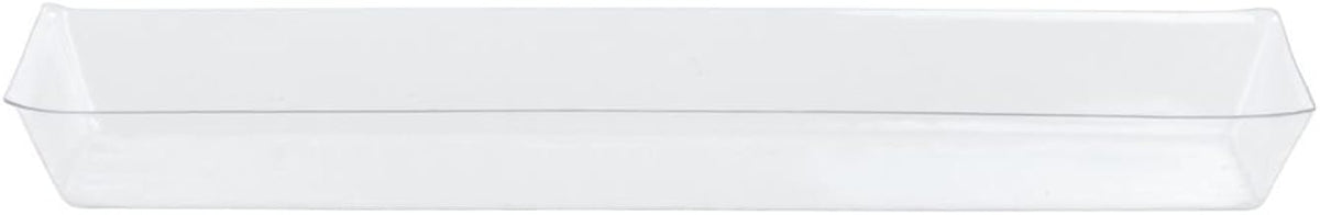 HUBERT Basket Liner Rectangular Clear PETG Plastic- 18"L x 6"W x 2 1/2"H