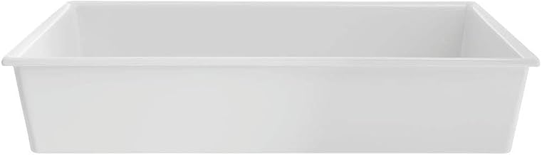 HUBERT Full Size White Melamine Cold Food Pan - 12 2/5"L x 20 1/5"W x 4"D