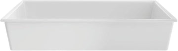 HUBERT Full Size White Melamine Cold Food Pan - 12 2/5"L x 20 1/5"W x 4"D