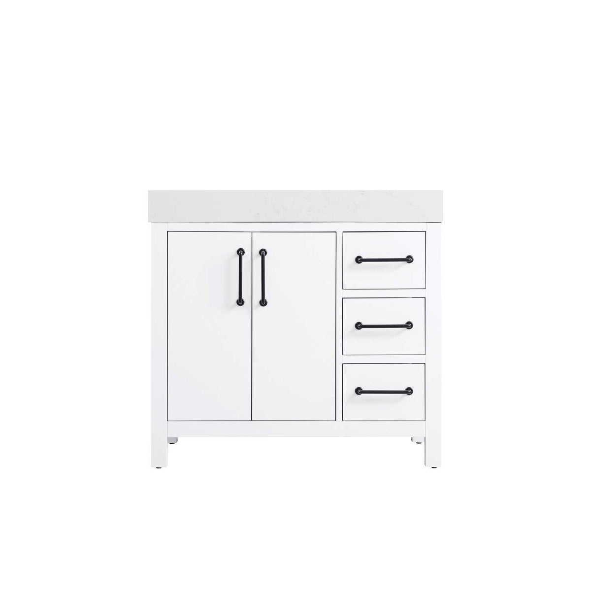 Elegant Kitchen and Bath 36" Single Bathroom Vanity in White by Elegant Lighting – unspecified, Wood, White, Model VF60636WH