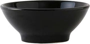 Tuxton China BBB-2508 Menudo/Salad Bowl, 25 oz., 6-3/4" Dia. x 2-3/4"H, Microwave & Dishwasher Safe, Oven Proof, Fully vitrified, Lead-Free, Ceramic, DuraTux, Black, Pack of 12